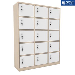 Tủ locker gỗ 15 cánh LKG15-MT