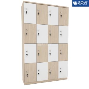 Tủ locker gỗ 16 cánh LKG16-TG