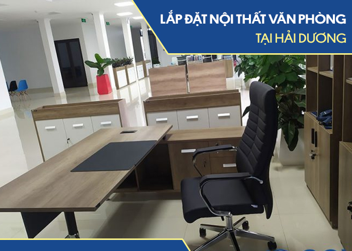 Hoàn thiện lắp đặt nội thất văn phòng tại Hải Dương thực hiện bởi Govi Furniture