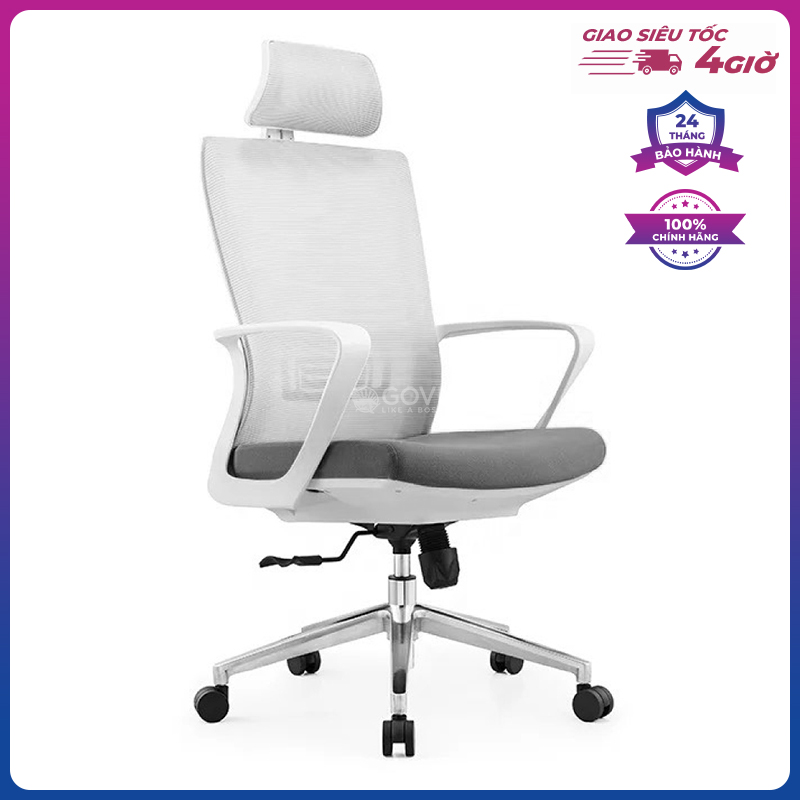Ghế xoay văn phòng Ryan R01TD-G: Điều đầu tiên bạn sẽ nhận được sau khi sử dụng ghế xoay văn phòng Ryan R01TD-G chính là sự thoải mái và tối ưu hóa sức khỏe. Được thiết kế để tạo ra sự tiện ích trong không gian làm việc, ghế Ryan R01TD-G mang đến thêm tính năng nâng hạ đệm lưng, giúp bạn có thể dễ dàng thay đổi vị trí ngồi cho phù hợp với sở thích của mình.