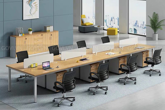 Những cụm bàn làm việc chính là giải pháp cho những văn phòng nhỏ hẹp