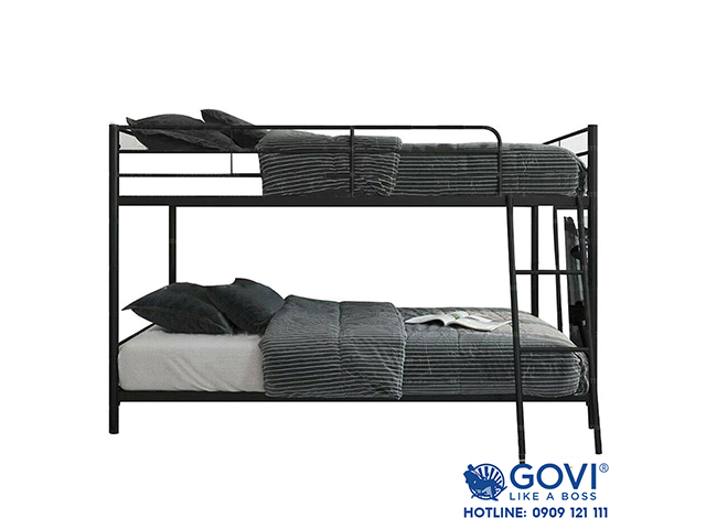Giường đôi được sử dụng phổ biến trong homestay, kí túc xá tập thể