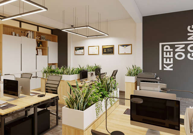 Mẫu thiết kế văn phòng nhỏ gọn số 11