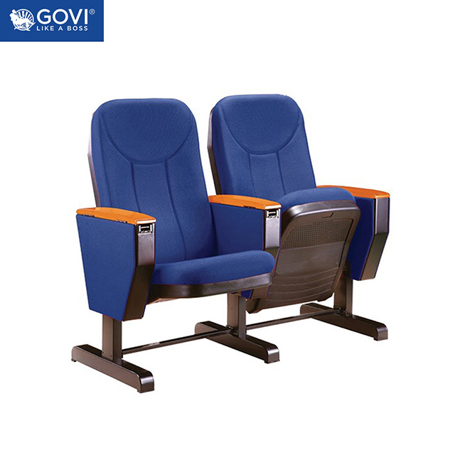 Mẫu ghế hội trường FV - 6206 chân thép sơn tĩnh điện được gắn trực tiếp dưới sàn chắc chắn giúp người ngồi thoải mái, thư giãn.