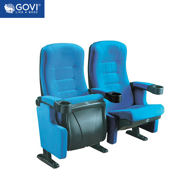 Ghế rạp chiếu phim GV-609 thiết kế hiện đại, tựa lưng cao cong theo hõm lưng người ngồi mang đến sự thoải mái. Đồng thời, thiết kế ghế có thể gấp lại dễ dàng giúp không gian rộng rãi, di chuyển tiện lợi.
