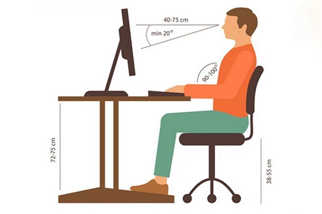 Không ngồi vắt chéo chân, không đi giày cao gót khi ngồi làm việc liên tục
