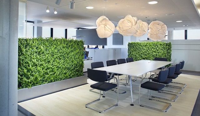 Phòng họp không gian xanh thân thiện với môi trường gần gũi với thiên nhiên