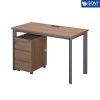 Bàn làm việc Oval OV01 khung đen