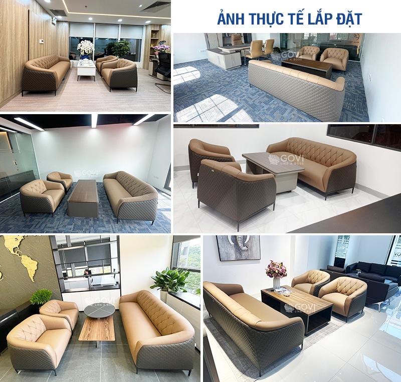 Ảnh thực tế Sofa da cao cấp SF231