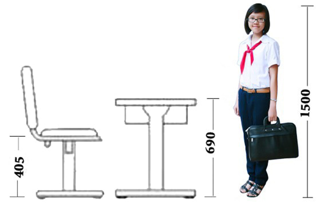 Cần xác định chiều cao và cân nặng của trẻ để điều chỉnh độ cao phù hợp, giúp trẻ ngồi được thoải mái và đúng cách