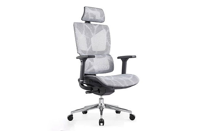 Dòng sản phẩm ghế công thái họ Plato PL11-G có màu xám chủ đạo với thiết kế thông minh, hiện đại