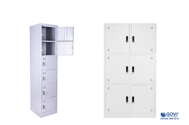 Tủ locker 6 ngăn LK6C1 và tủ locker sắt 6 ngăn LK06-T