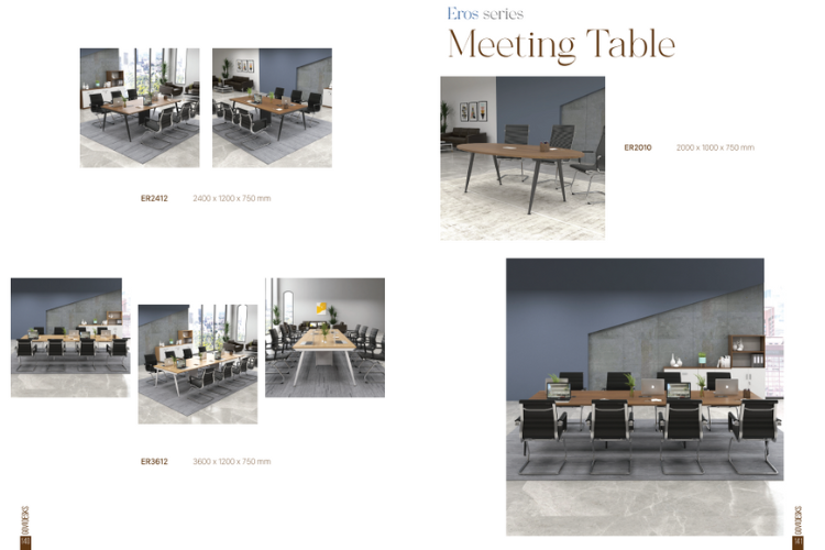 Các mẫu bàn họp hiện đại cho phòng họp thêm chuyên nghiệp, tiện nghi