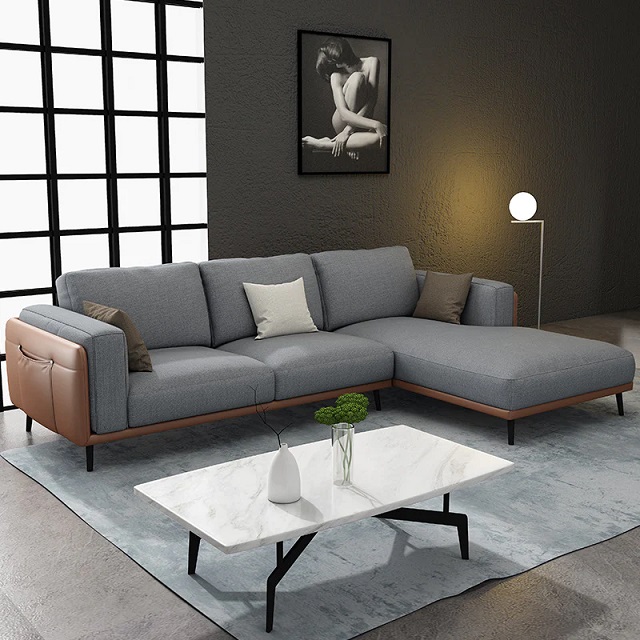 Những mẫu sofa nỉ trẻ trung phù hợp với mọi không gian phòng tiếp khách