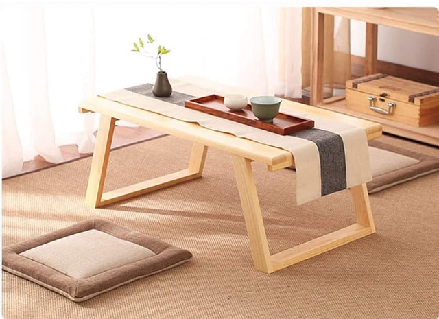 Mẫu bàn kiểu Nhật chân gấp hiện đại