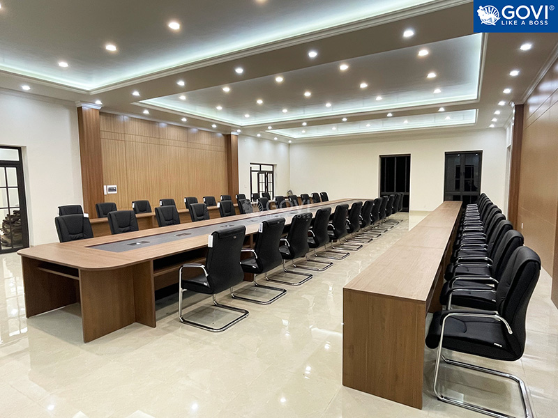 Hình ảnh thi công nội thất văn phòng thực tế của Govi tại Hà Tu - Vinacomin
