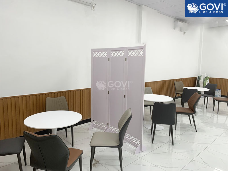 Không gian thư giãn với ghế cà phê Zena và bàn cà phê Tulip D800-T cho nhân viên