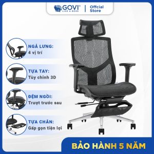 Ghế công thái học Ergonomic Solid S03 Pro (Footrest)