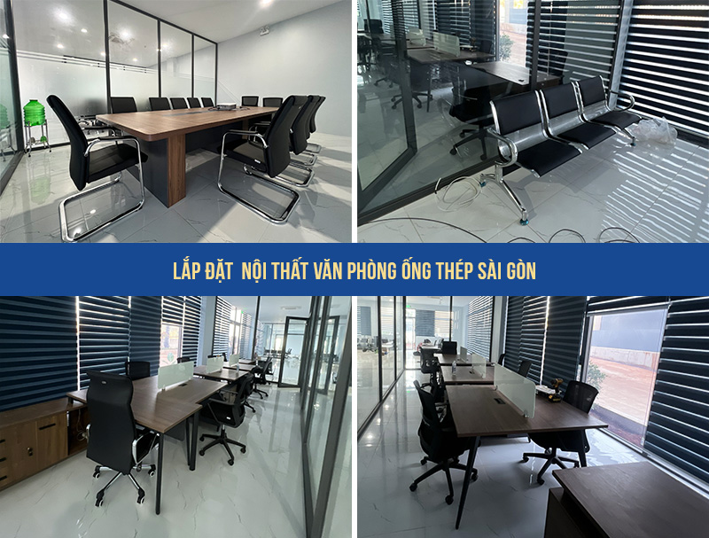 Govi lắp đặt nội thất văn phòng trọn gói cho Công ty Ống thép Sài Gòn