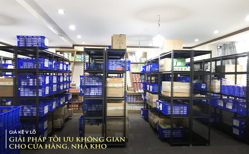 Kệ sắt V lỗ Govi - Tối ưu không gian, tối đa công năng