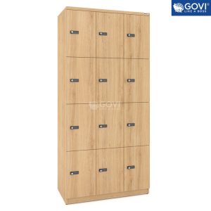 Tủ locker gỗ 12 cánh khóa mật mã LKG12MM-DV