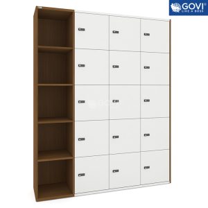 Tủ locker gỗ 15 cánh khóa mật mã LKG1520MM-MT