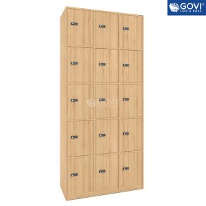 Tủ locker gỗ 15 cánh khóa mật mã LKG15MM-DV