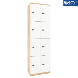 Tủ locker gỗ 8 cánh khóa mật mã LKG8MM-MT