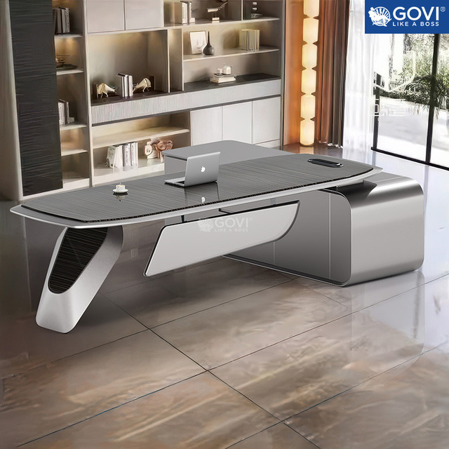 Bàn giám đốc chữ L mẫu Reno RE02