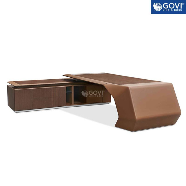 Bàn giám đốc chữ L mẫu Lusso H-02A