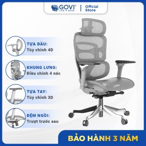 Ghế công thái học Ergonomic Dream Grey