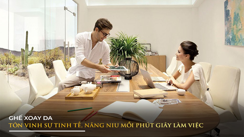 Ưu điểm nổi bật của ghế xoay da văn phòng