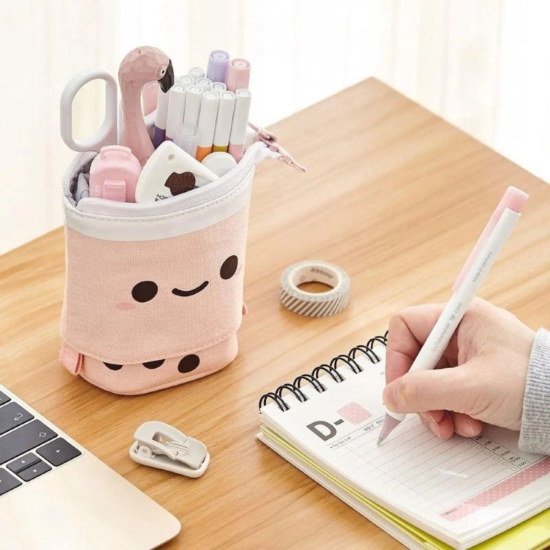 Mẫu túi vải đứng đựng bút 