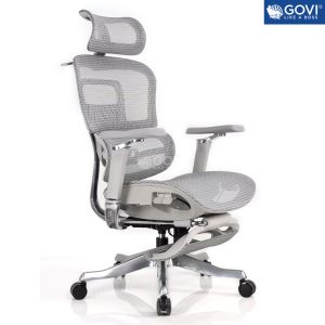 Ghế công thái học Ergonomic Govi Armor 06 Grey (Footrest)
