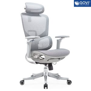 Ghế công thái học Ergonomic Govi Alpha Flex Grey (5D ALmrest)