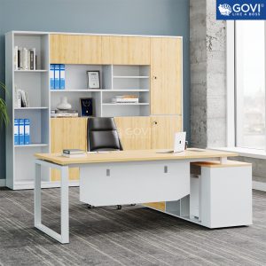 Bàn giám đốc chân sắt hộp Eos EUTP03-T