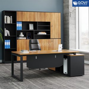 Bàn giám đốc chân sắt hộp Eos EUTP03-D