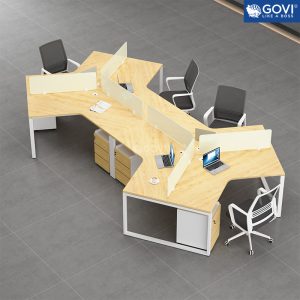 Cụm bàn làm việc 6 người Eos EUC01-4626