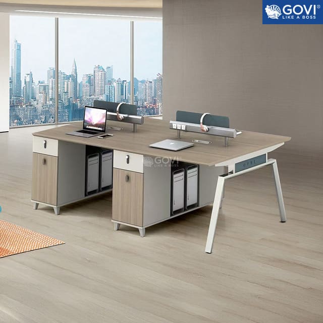 Cụm bàn làm việc 4 người