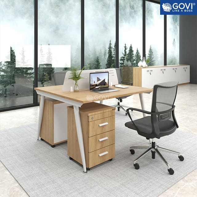 Bàn làm việc gỗ cho kế toán mẫu số 1