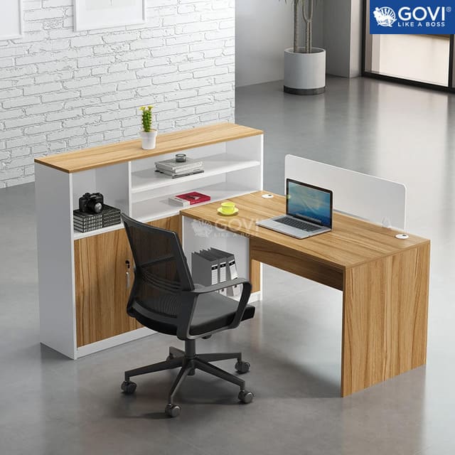 Bàn làm việc gỗ cho kế toán mẫu số 3