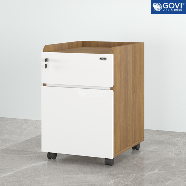 Tủ hồ sơ để gầm bàn làm việc 2 ngăn HT02A-MT