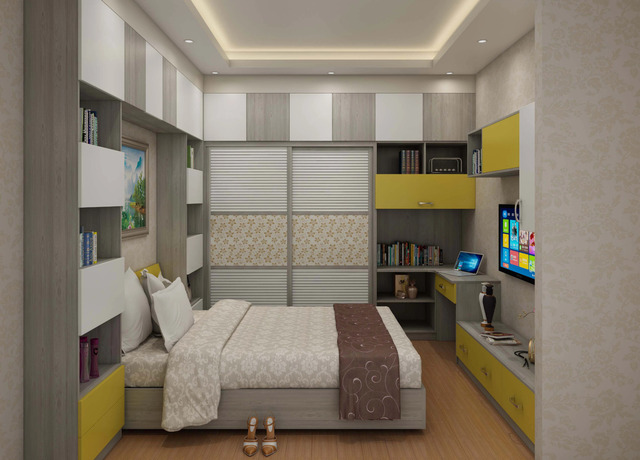 Giường ngủ thông minh kết hợp tủ quần áo mẫu số 4