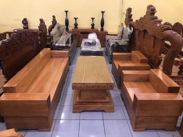 Ghế sofa gỗ tự nhiên sang trọng