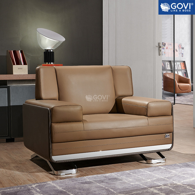 Ghế sofa đơn bằng da