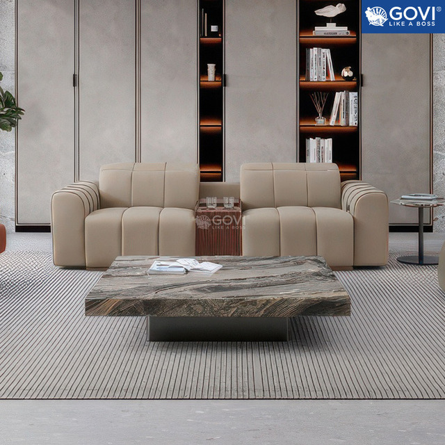 Sofa da cao cấp FU8061A-3