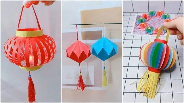 Đèn giấy thủ công trang trí bàn học