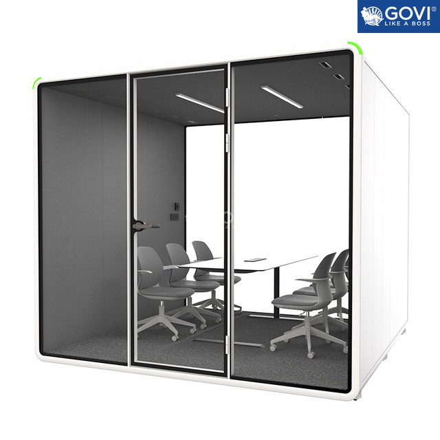 Cabin cách âm lớn cho họp nhóm 6-8 người
