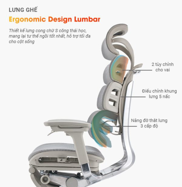 Lumbar Support điều chỉnh