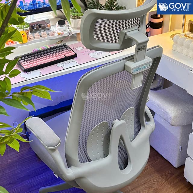 Ghế lưới văn phòng màu xám